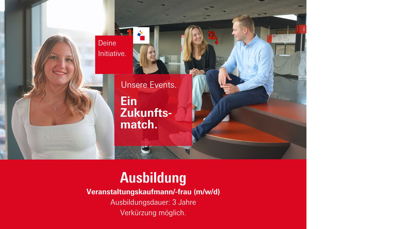 Bild zeigt Auszubildende bei der Messe Frankfurt