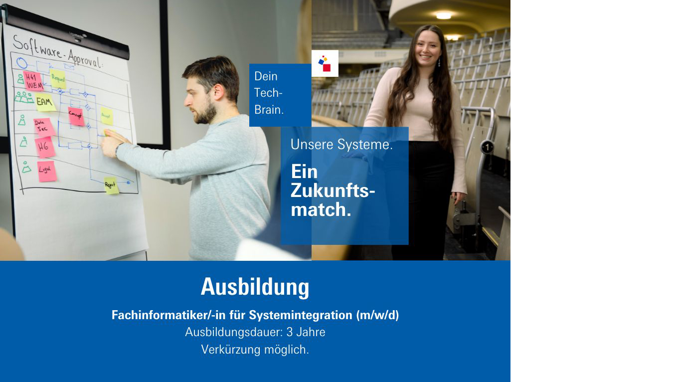 Bild zeigt Auszubildende bei der Messe Frankfurt