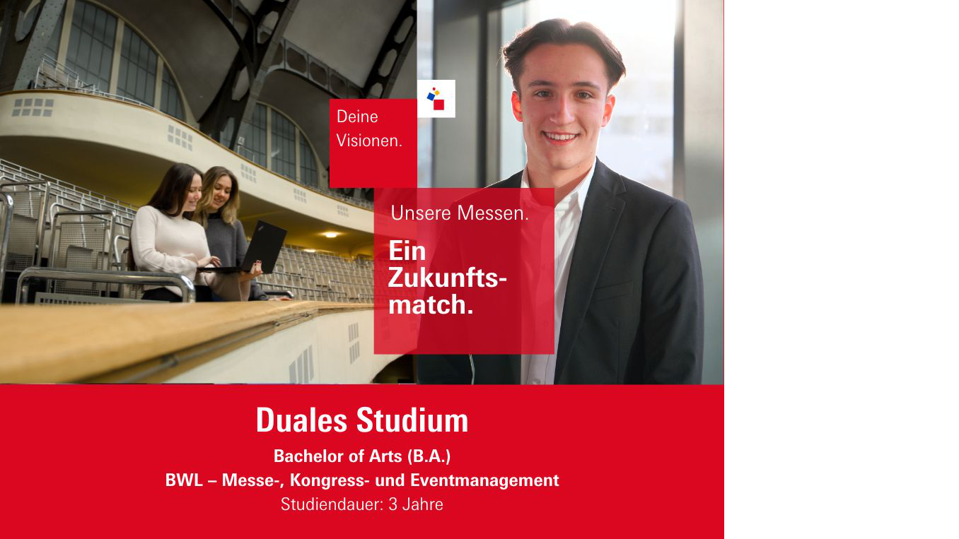 Bild zeigt Auszubildende bei der Messe Frankfurt