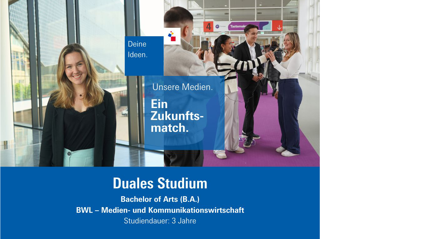 Bild zeigt Auszubildende bei der Messe Frankfurt