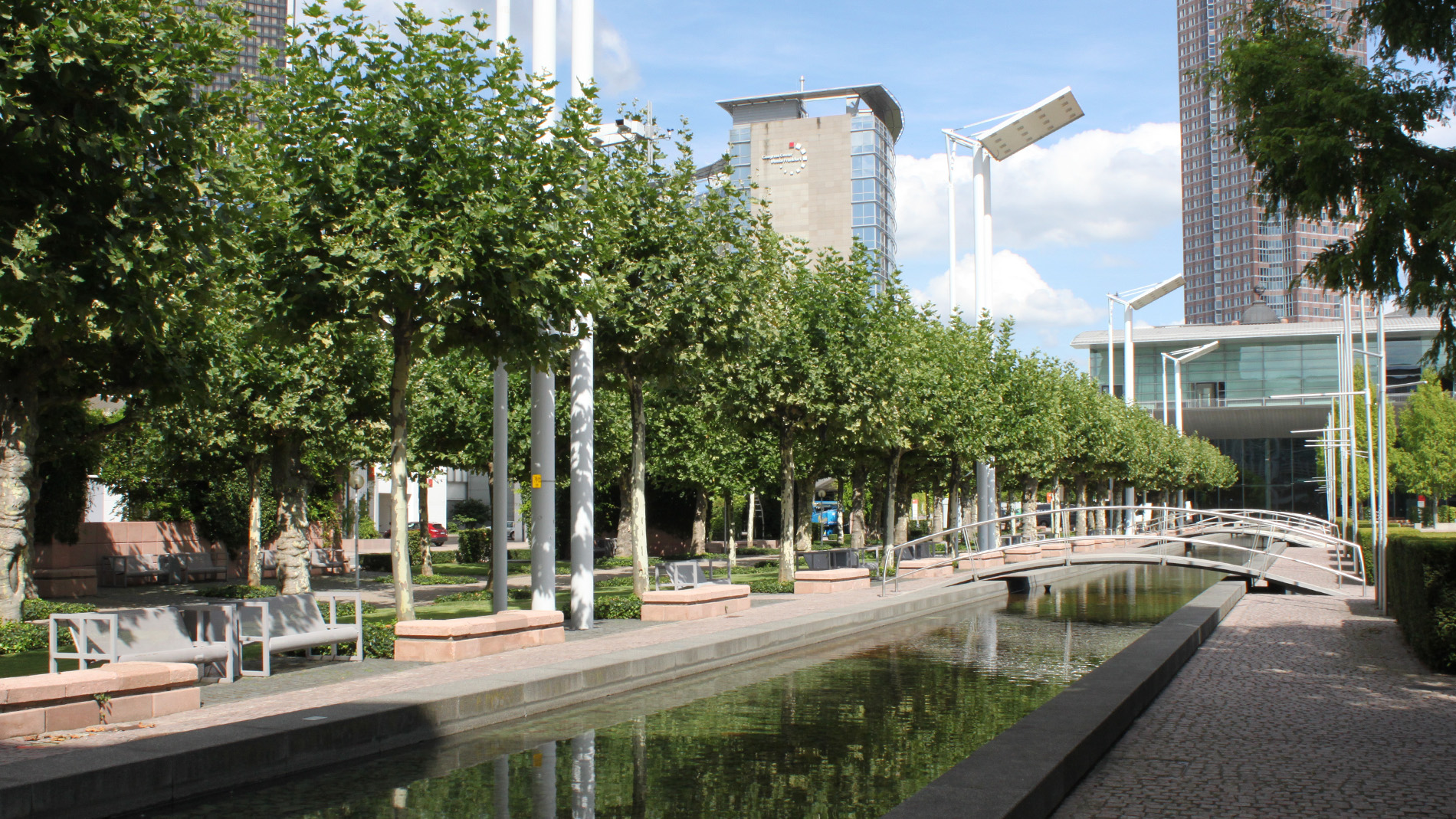 a wooded area of Messe Frankfurt