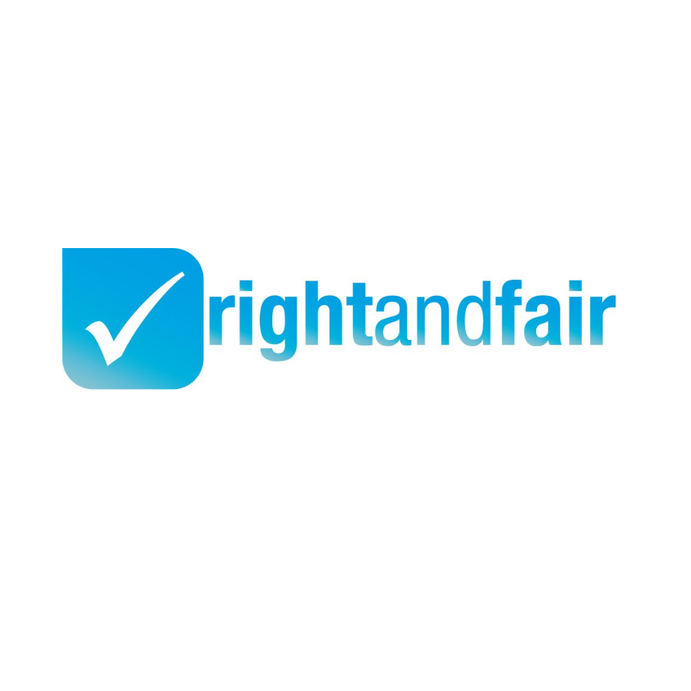 right and fair Logo
