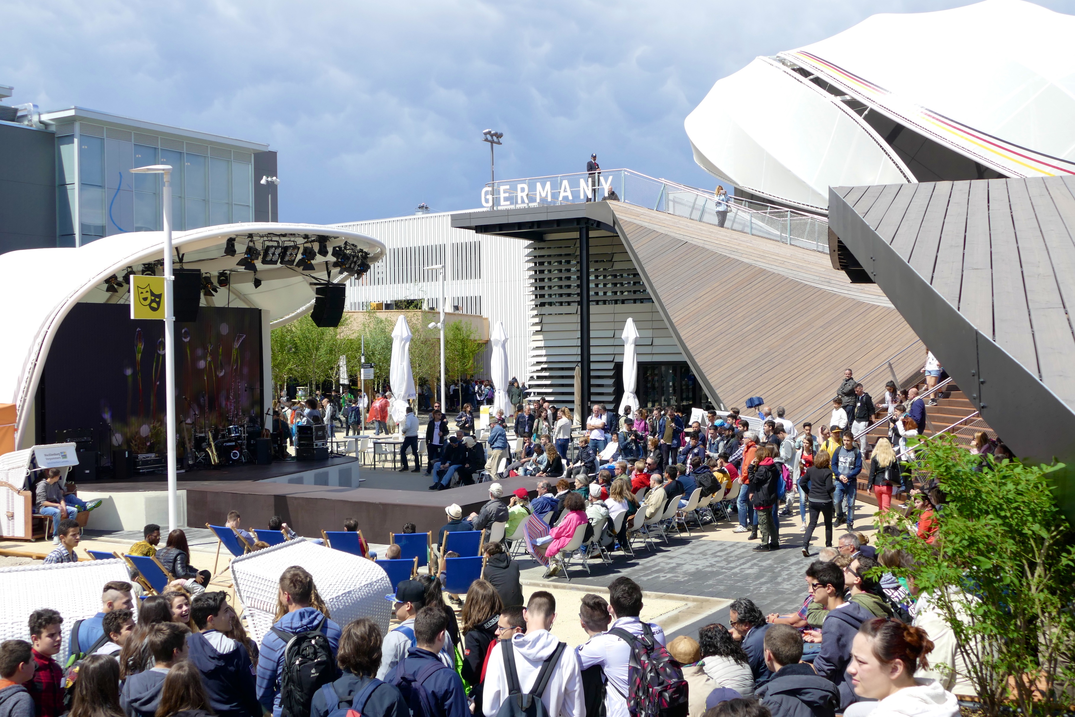 Der deutsche Pavillon auf der Expo 2015