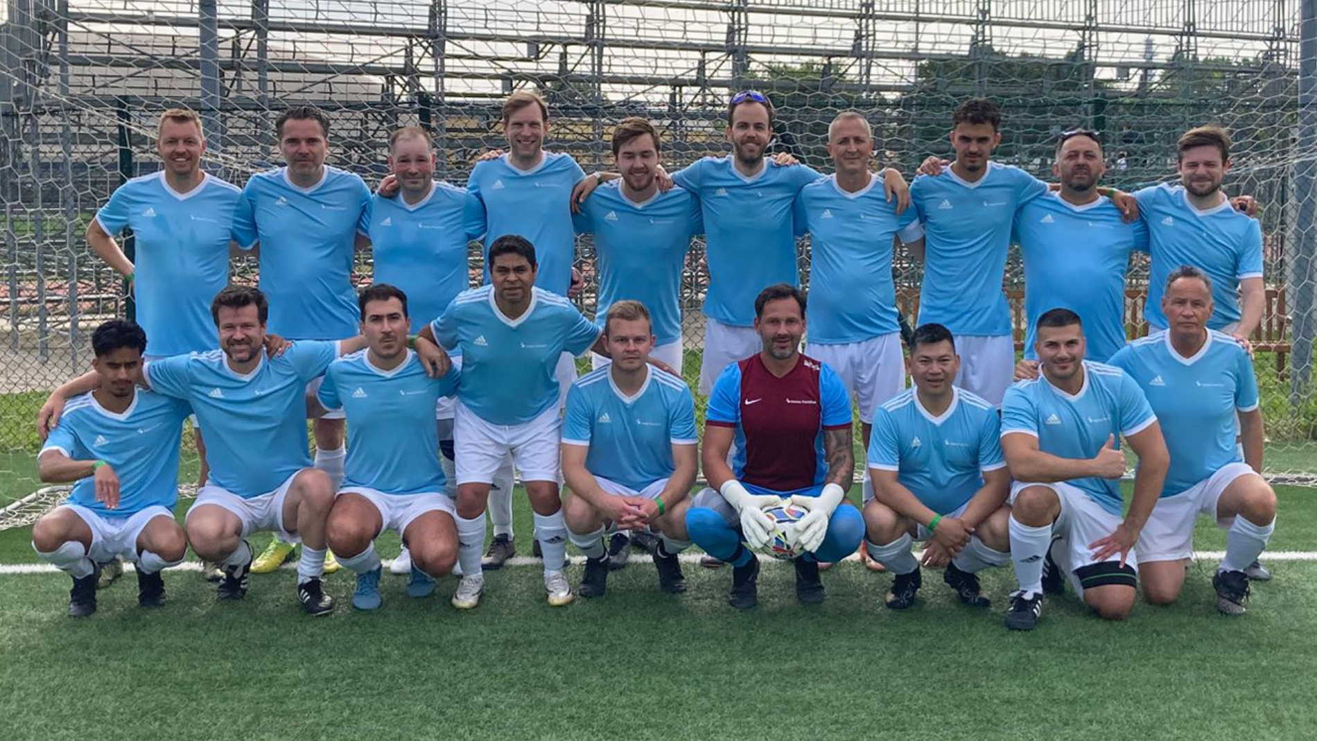 Die 19 Spieler der Messe Frankfurt.