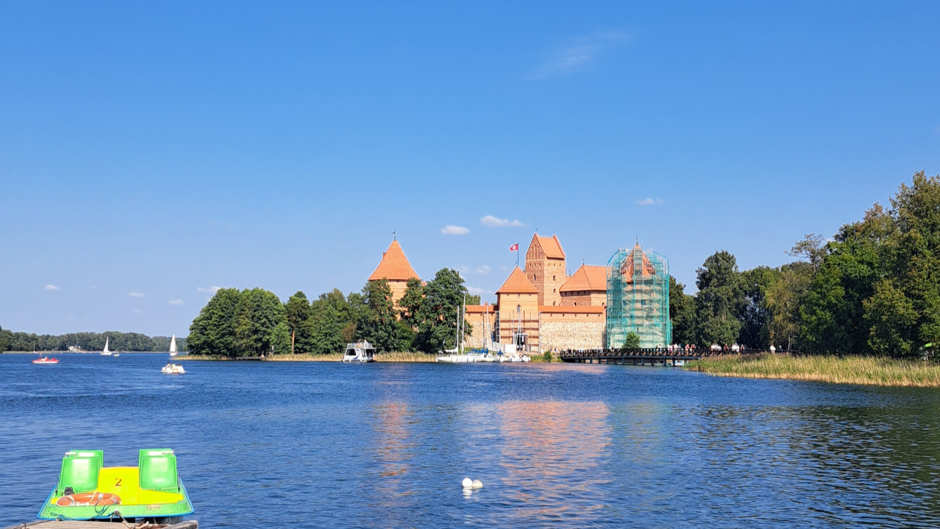 Die Wasserburg von Trakai ist vor allem im Sommer ein Highlight.
