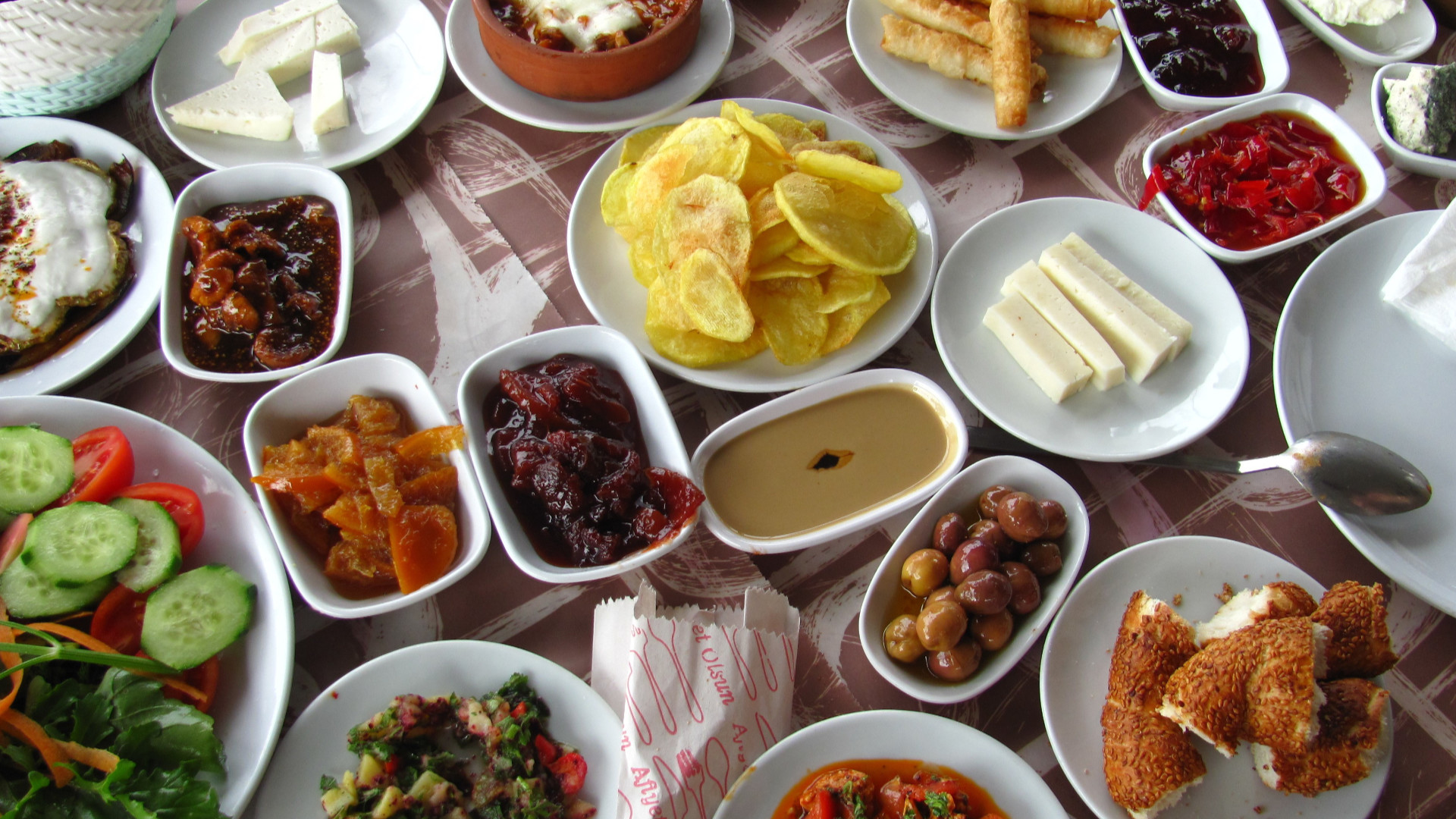 Speisen beim türkischen Frühstück