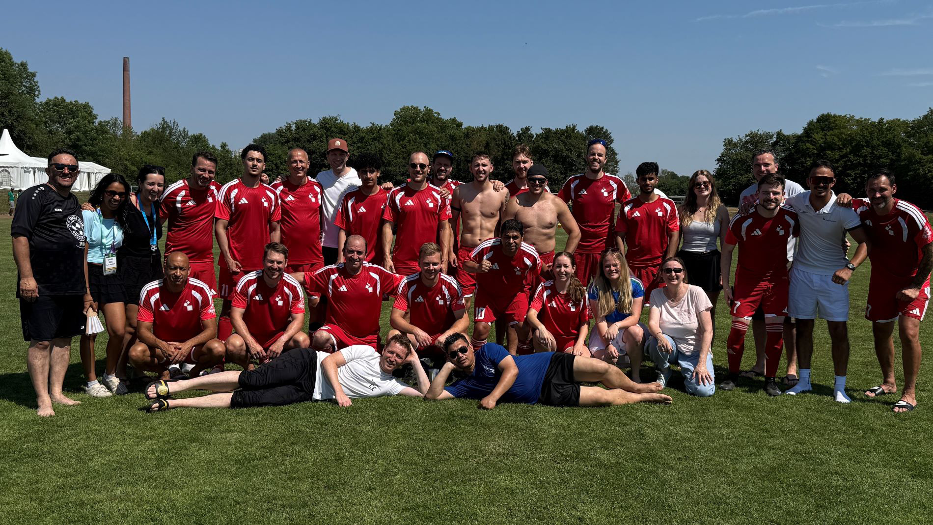 The Messe Frankfurt football team in Groß-Umstadt