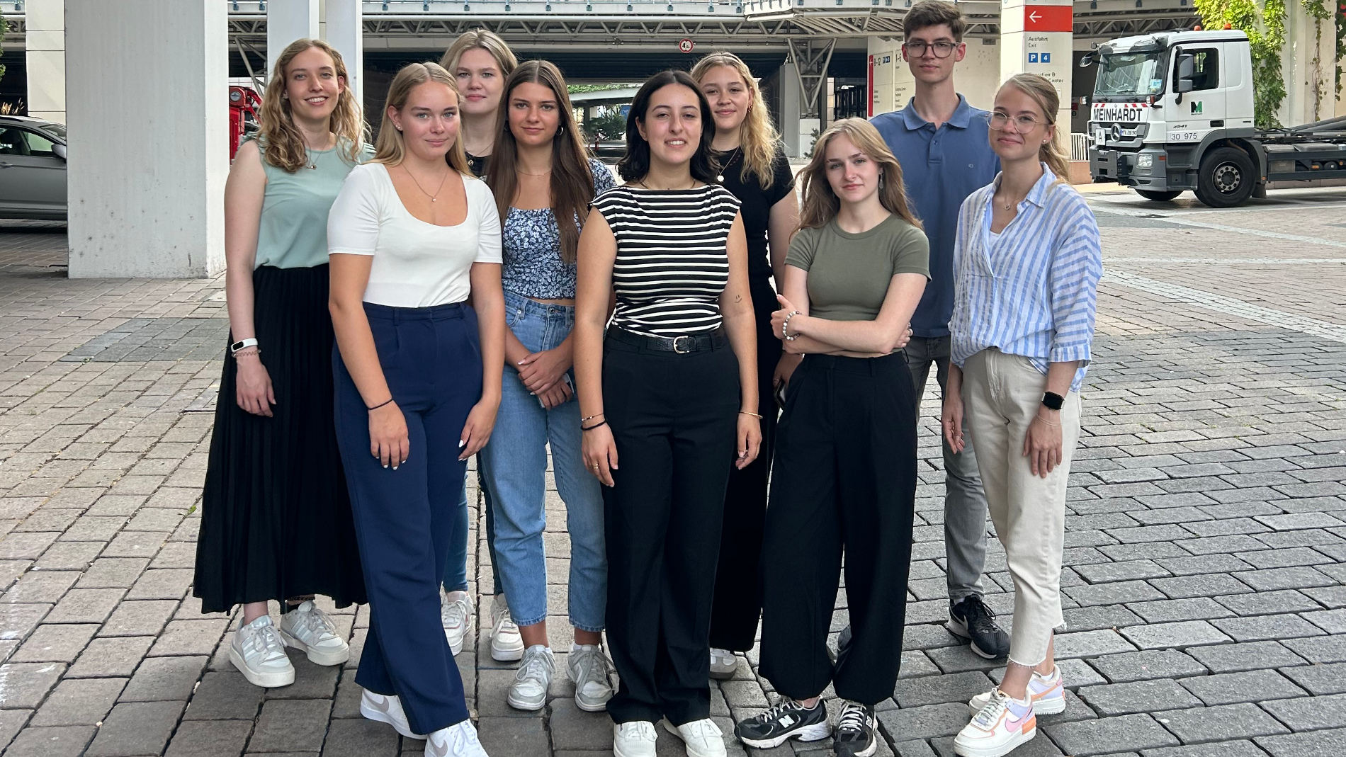 Our nine newcomers at this year's Welcome Days.