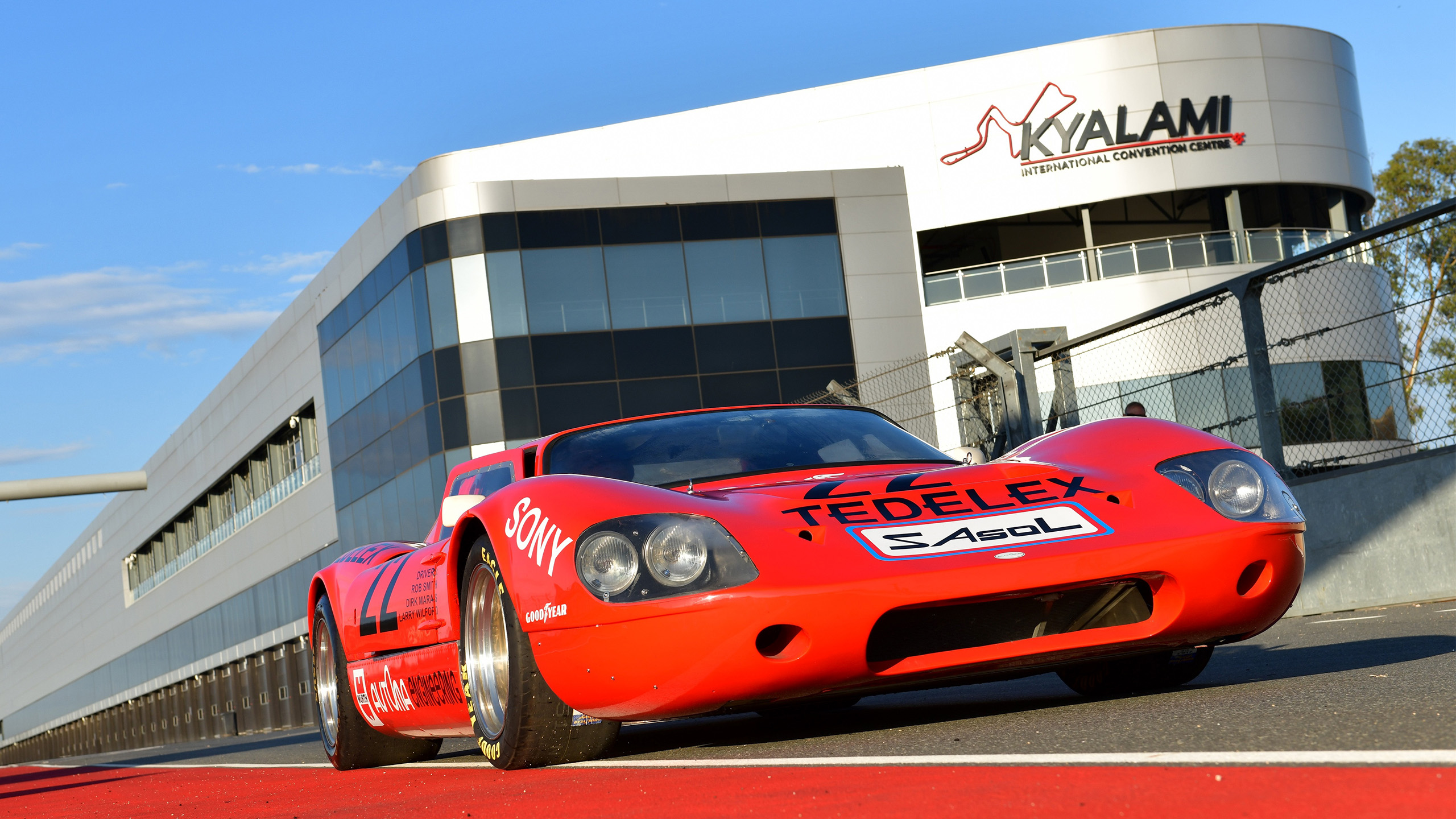 Cars on the racetrack