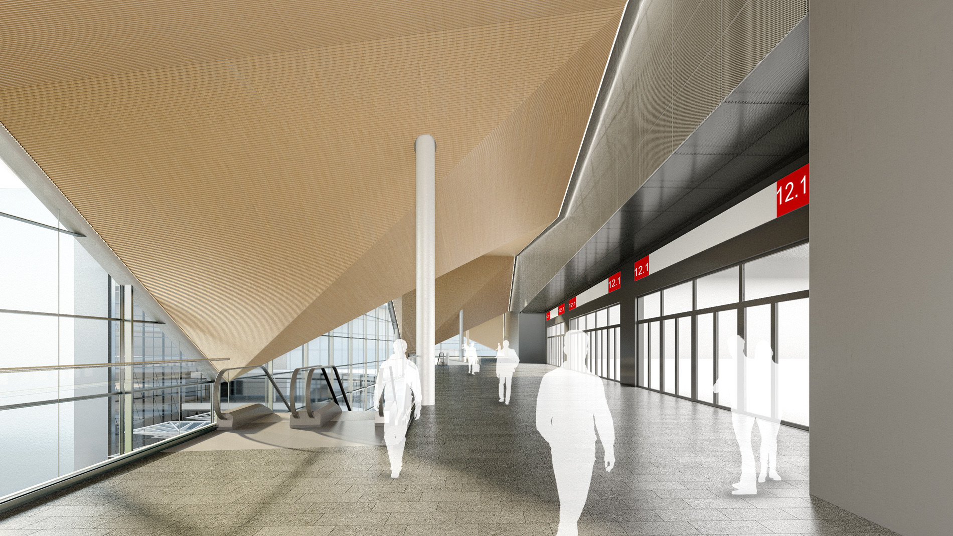 Halle 12 - Rendering kadawittfeldarchitektur