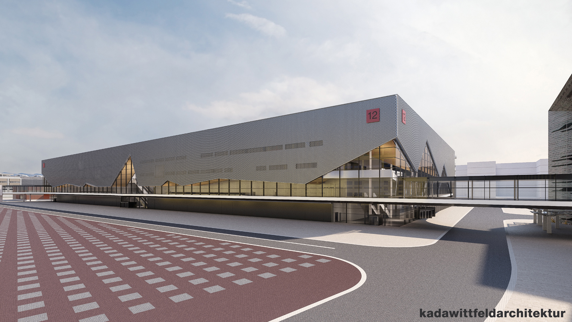 Halle 12 - Rendering kadawittfeldarchitektur