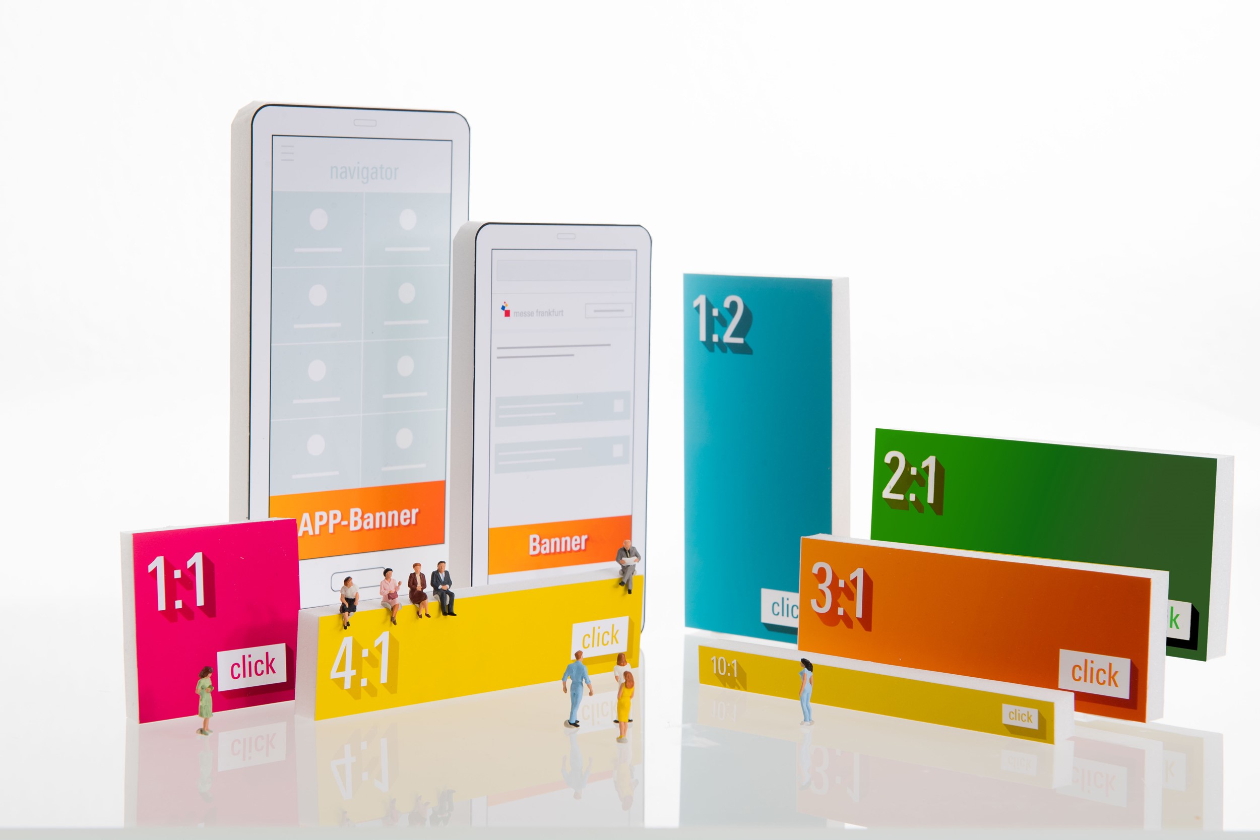 Online-Banner bei der Messe Frankfurt