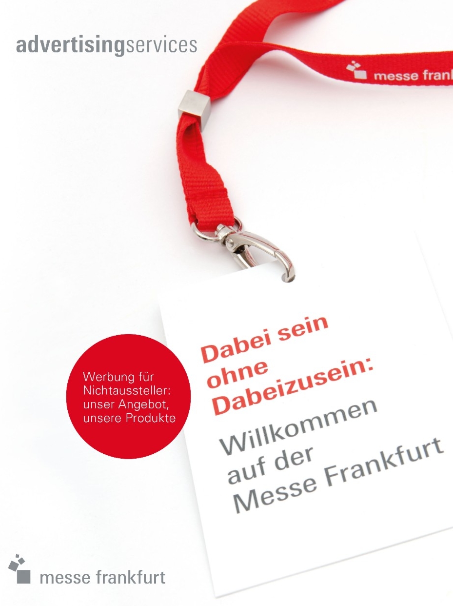 Werbung für Nich-Aussteller auf dem Frankfurter Messegelände