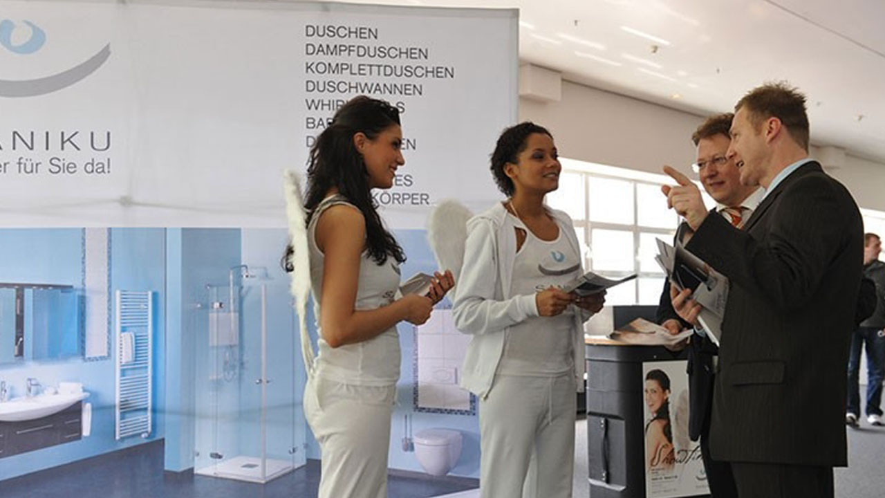Erreichen Sie durch Promotionaktionen überall auf dem Messegelände Ihre Kunden