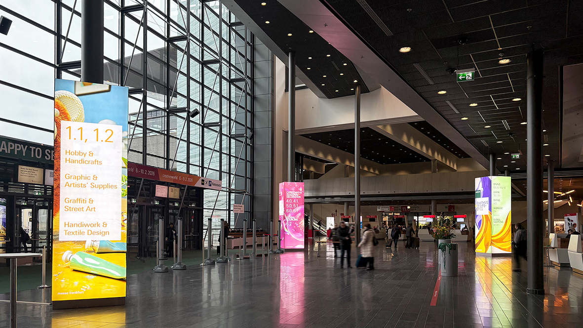 Illuminierte Säulenverkleidung