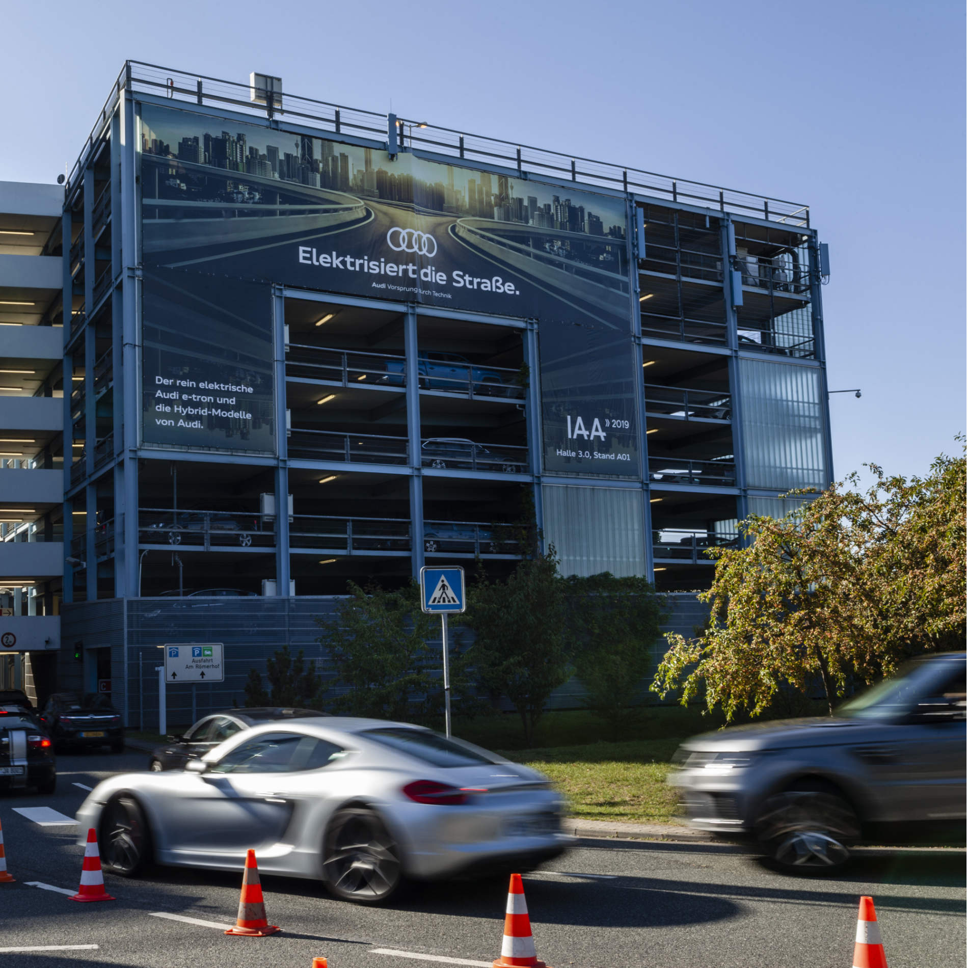 Advertising in the multi-storey car park