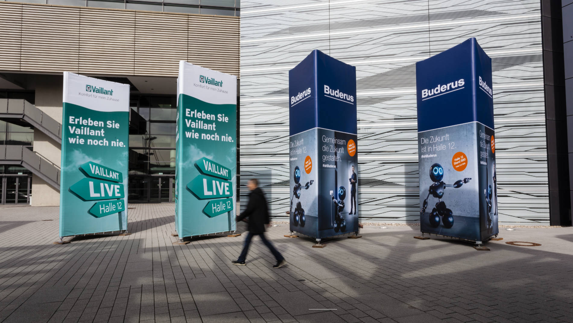 advertising towers Messe Frankfurt