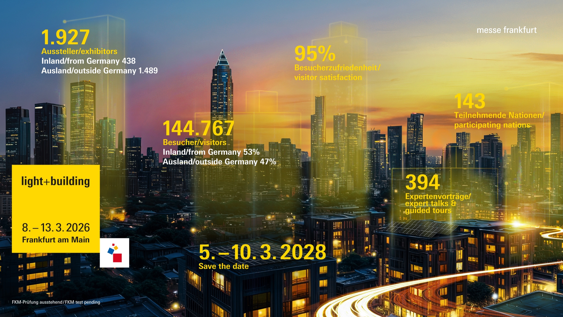 Light + Building 2026 at a glance: strong international participation, high visitor satisfaction and powerful innovation momentum.