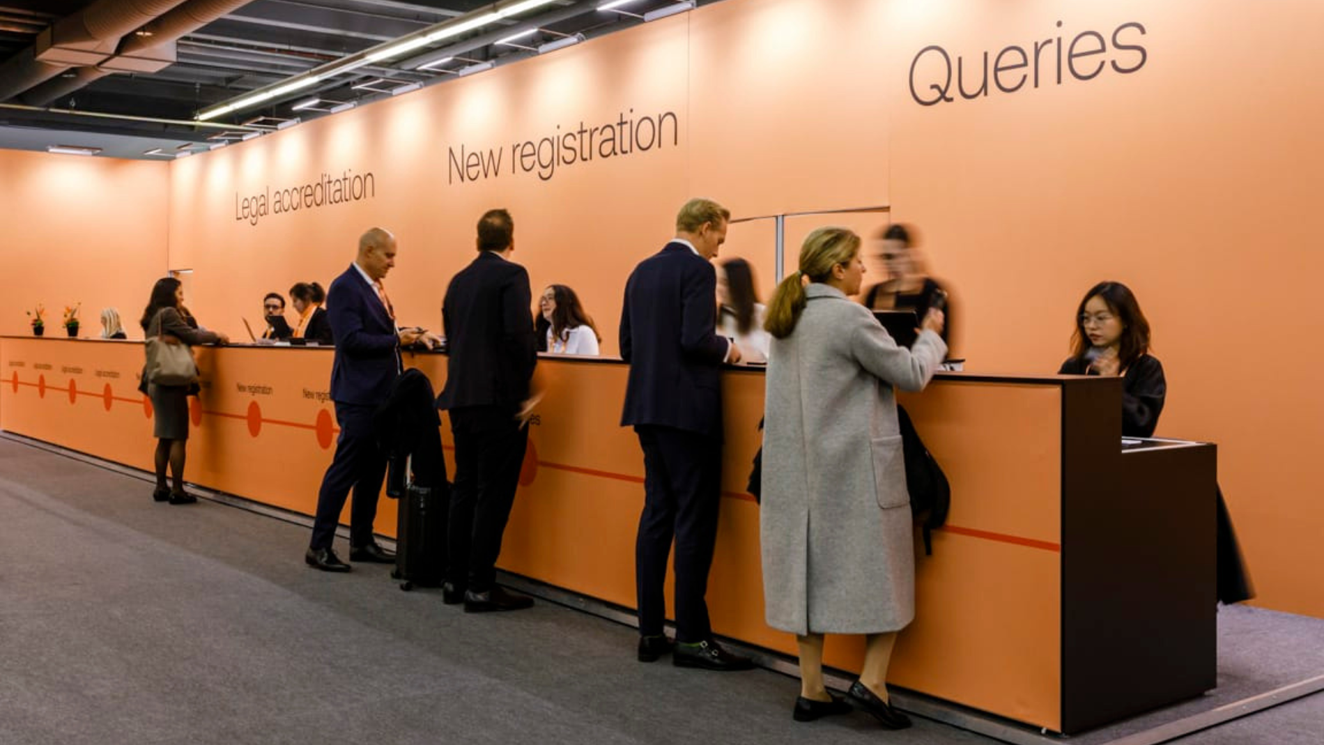 Registration in Hall 1.1